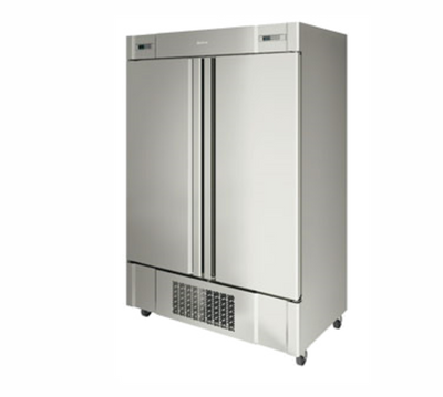 Infrico USA IRR-AN49MX 54.5" W Two-Section Solid Door Reach-In Dual Temp