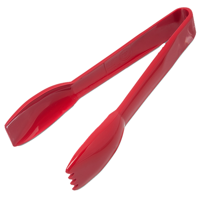 Carlisle 460605 6" L Plastic Red Carly Salad Tongs