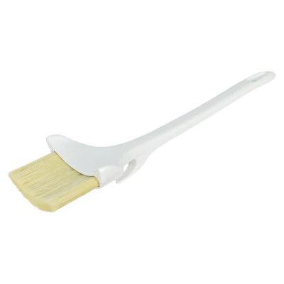 Winco WBRP-30H Pastry Brush 3" Wide Concave With Hook Boar Hair Bristles