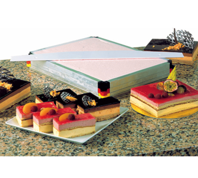 Matfer Bourgeat 370102 15.75" Square Silver Aluminum Stacking Frames - 1 Set