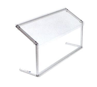 Carlisle 924807 48"W Clear Portable Sneeze Guard