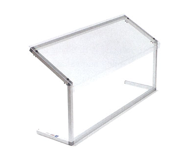 Carlisle 924807 48"W Clear Portable Sneeze Guard