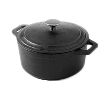 American Metalcraft CIPR3 3 Qt. Cast Iron Round Casserole Dish