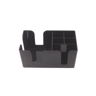 CAC China BCDY-6 Black Plastic 6 Compartments Bar Caddy (12 Each Per Case)