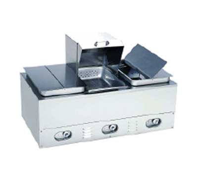 Crown Verity CV-3WHS Hot Dog Steamer Electric High Capacity 240v/60/1-ph 8" Deep Shoulder Pans 4" Adjustable Legs Steaming Baskets