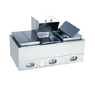Crown Verity CV-3WHS Hot Dog Steamer Electric High Capacity 240v/60/1-ph 8" Deep Shoulder Pans 4" Adjustable Legs Steaming Baskets