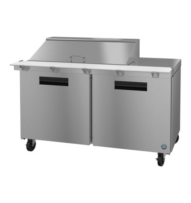 Hoshizaki SR60B-18M 60" W Two-Section Two Door Reach-In Steelheart Series Mega Top Refrigerator