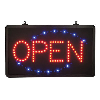 Winco LED-6 13"W x 1-1/2"H Rectangular Led Sign