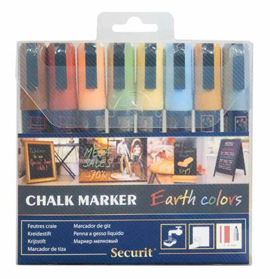 American Metalcraft SMA510V8ET Small Tip Securit Chalk Markers (Pack of 8)
