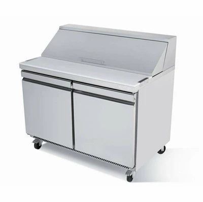 Infrico USA IRT-UC48P 48.13" W Two-Section Two Door Sandwich/Salad Prep Table