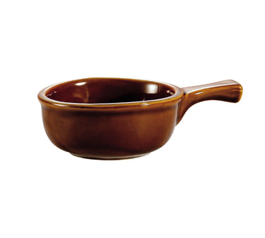 CAC China OC-15-H 15 Oz. Ceramic Round Onion Soup Crock (2 Dozen Per Case)