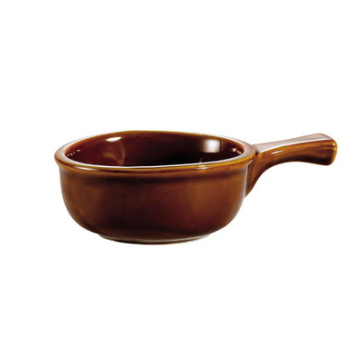CAC China OC-15-H 15 Oz. Ceramic Round Onion Soup Crock (2 Dozen Per Case)