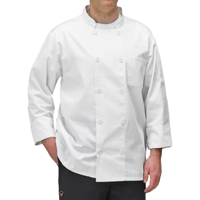 Winco UNF-5WXXL White 2XL Chef Jacket