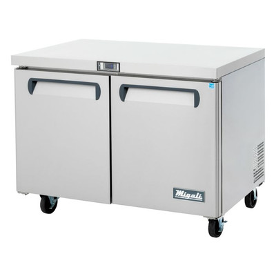 Migali C-U48F-HC 48.2"W Two-Section Solid Door Reach-In Competitor Series Undercounter Freezer