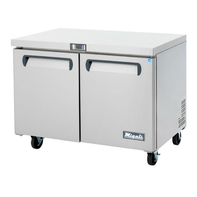 Migali C-U48F-HC 48.2"W Two-Section Solid Door Reach-In Competitor Series Undercounter Freezer