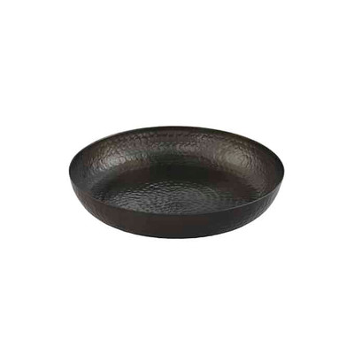American Metalcraft ASEAB12 12" 80 Oz. Aluminum Black Round Seafood Tray