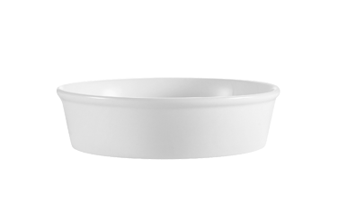 CAC China RDP-7 7" Dia. 26 Oz. Super White Ceramic Round Accessories Plate (2 Dozen Per Case)
