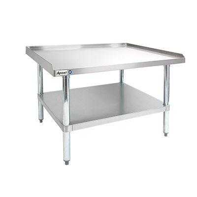 Adcraft ES-3036 36" W x 30" D Open Base with Undershelf Equipment Stand