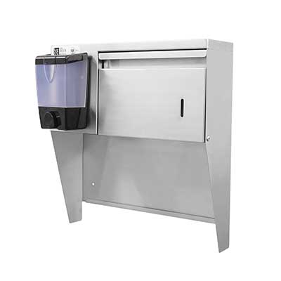 John Boos PB-STD-1410 Towel and Soap Dispenser