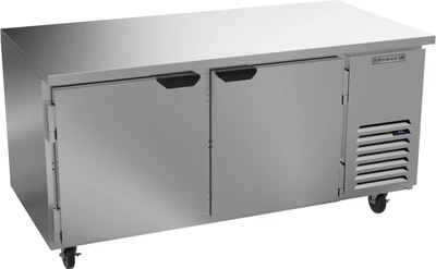 Beverage Air UCF67AHC 67"W Two-Section Solid Door Undercounter Freezer
