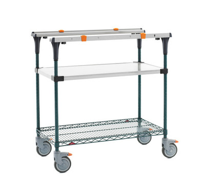 Metro MS1836-FSNK PrepMate MultiStation with Stainless Steel and MetroSeal 3 Wire Shelving 38" x 19 3/8" x 39 1/8"