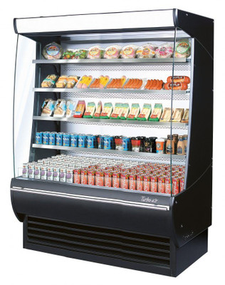 Turbo Air TOM-60DXB-N 60"W Extra Deep Vertical Open Display Merchandiser