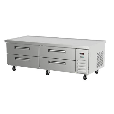 Asber ACBR-72 72.5" W Four Drawer Chef Base Refrigerated Equipment Stand