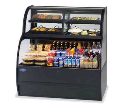 Federal Industries SSRC3652 36"W All Black Full Service Specialty Display Convertible Merchandiser - 120 Volts