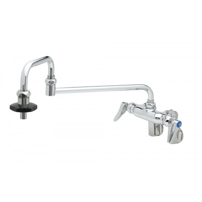 T&S Brass B-0599-CR Pantry Faucet double wall mount adjustable centers 18"