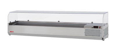 Turbo Air CTST-1800G-N E-Line Countertop Salad Table with clear hood 70-7/8"