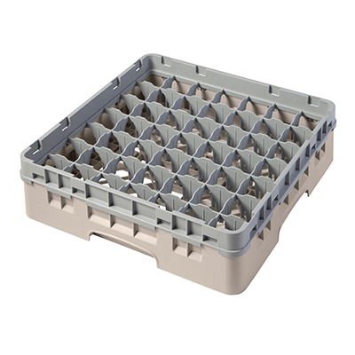 Cambro 49S318184 Camrack Glass Rack With Soft Gray Extender - 5 Cases