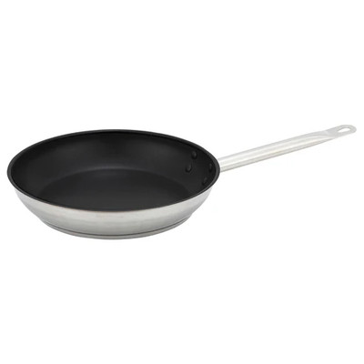 Winco SSFP-9NS 9.5" Stainless Steel and Aluminum Premium Fry Pan