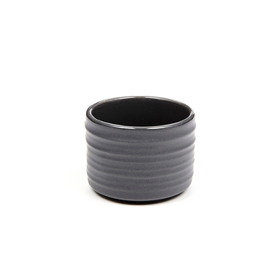 American Metalcraft PCG2 2" 2 Oz. Porcelain Gray Round Sauce and Fry Cup