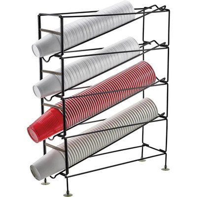 Winco CDR-4 20"L x 6-1/4"W x 24-3/4"H Cup Dispensing Rack