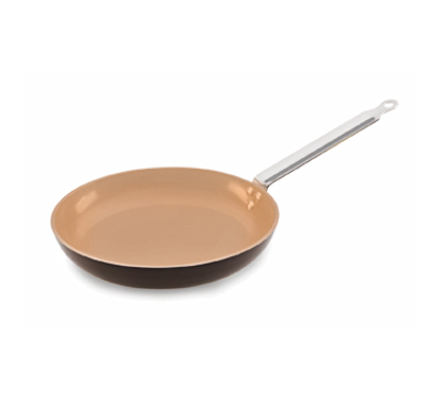 Matfer Bourgeat 665228 11&quot; Stainless Steel and Aluminum Elite Fry Pan