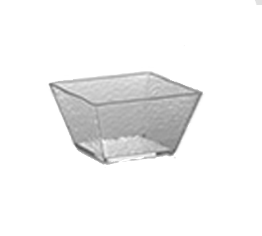 American Metalcraft CRGSQ53 23 Oz. Styrene Clear Square Rain Bowl