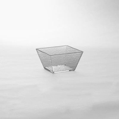 American Metalcraft CRGSQ53 23 Oz. Styrene Clear Square Rain Bowl