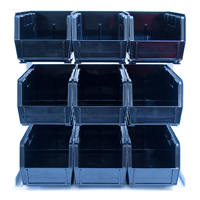 Carlisle 381109LG Condiment Packet Rack Aluminum Frame Black