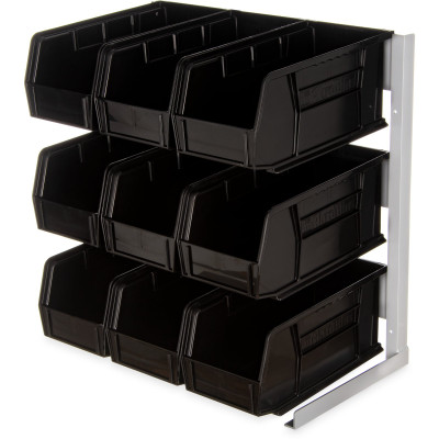 Carlisle 381109LG Condiment Packet Rack Aluminum Frame Black