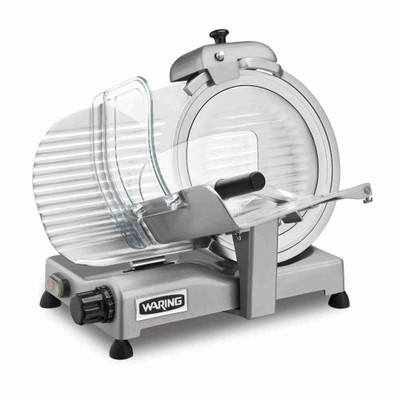 Waring WCS300SV Commercial Heavy Duty Food Slicer with 12" Blade - 1 HP, 120V