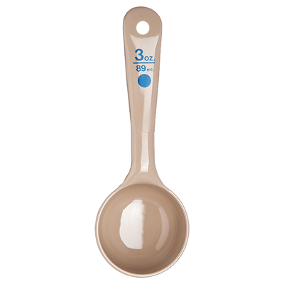 Carlisle 432606 3 Oz. PolyCarbonate Beige Measure Misers Portion Server