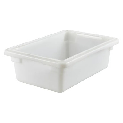 Cambro 12186P148 2 Gal. 18" W x 12" D x 6" H Natural White Polyethylene Food Storage Container