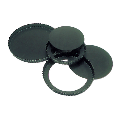 Matfer Bourgeat
 332221
 6.33&quot; x 0.75&quot;
 Round
 Steel
 Exopan Tart Mold