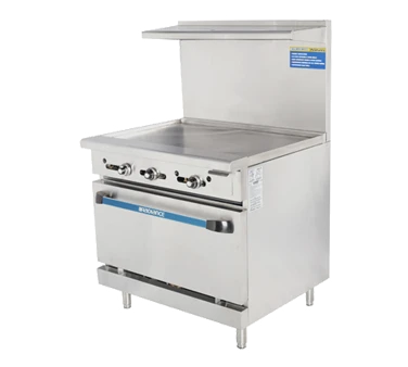 Turbo Air TAR-36G-NG 36" Natural Gas Radiance Heavy Duty Range - 94,000 BTU