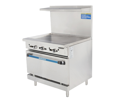 Turbo Air TAR-36G-NG 36" Natural Gas Radiance Heavy Duty Range - 94,000 BTU