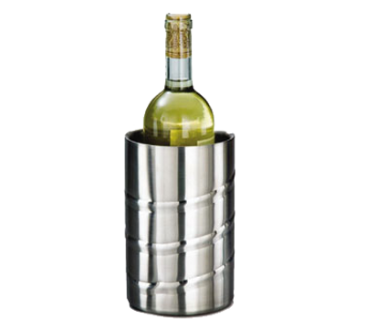 American Metalcraft SWSC 4.5&quot; Dia. x 7.25&quot; H Swirl Embossed Wine Chiller