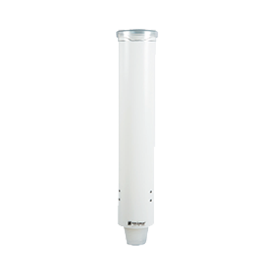 San Jamar C4160WH White Plastic 2-1/4&quot; to 2-7/8&quot; 16&quot;L Water Cup Dispenser