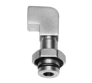 Fisher 2931 1/4" F Outlet Swivel Elbow Adapter For 1/2" Swivel Control Valves