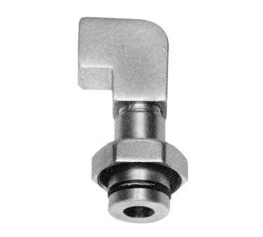 Fisher 2931 1/4" F Outlet Swivel Elbow Adapter For 1/2" Swivel Control Valves