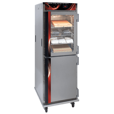 Cres Cor H138NPSCC3MC5Q 25" W Stainless Steel Insulated Pass-Thru Mobile Heated Cabinet - 120 Volts